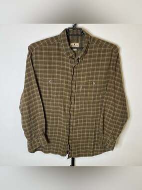 Woolrich Brown Plaid Long Sleeve Shirt Size XXL Men’s